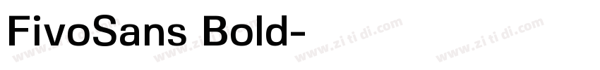 FivoSans Bold字体转换